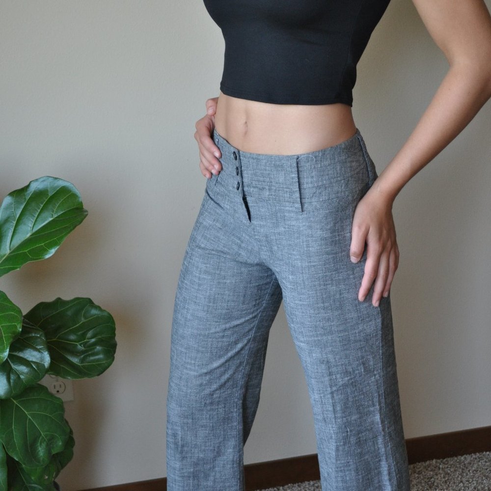 Iz Byer Black-Gray Trousers SZ 7